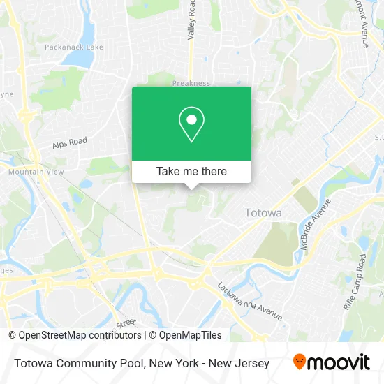 Totowa Community Pool map