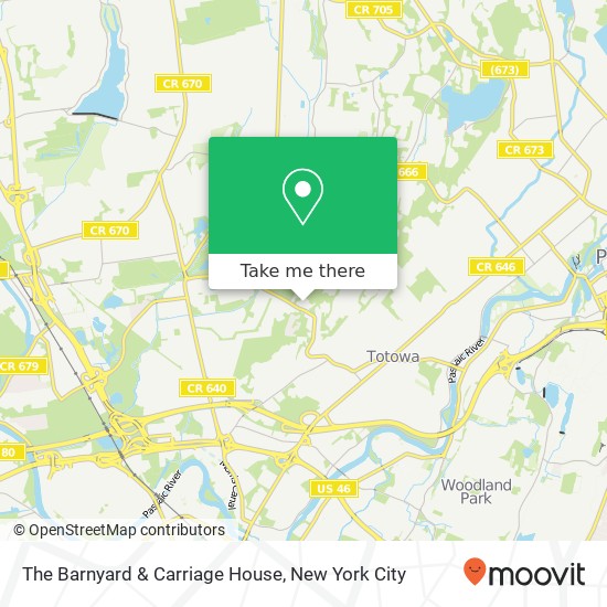 Mapa de The Barnyard & Carriage House