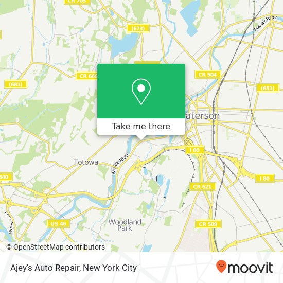 Mapa de Ajey's Auto Repair