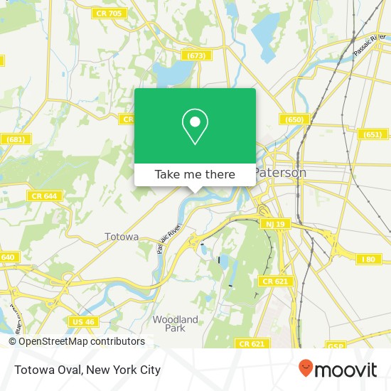 Mapa de Totowa Oval