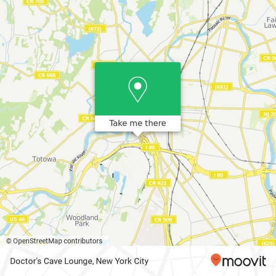 Mapa de Doctor's Cave Lounge