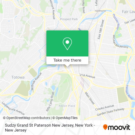 Sudzy Grand St Paterson New Jersey map