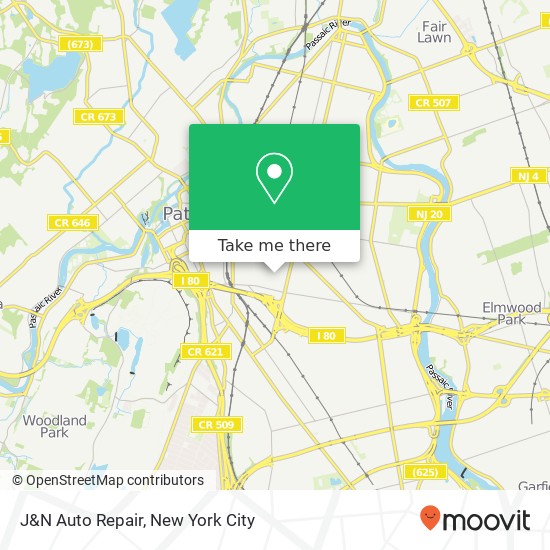 J&N Auto Repair map