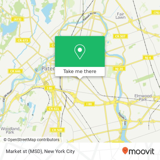 Mapa de Market st (MSD)