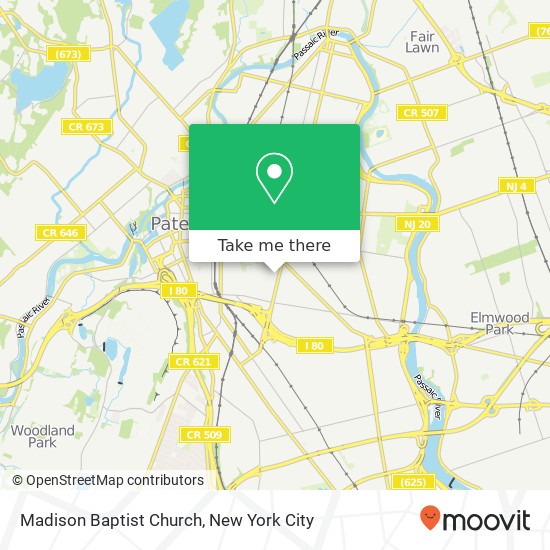 Madison Baptist Church map