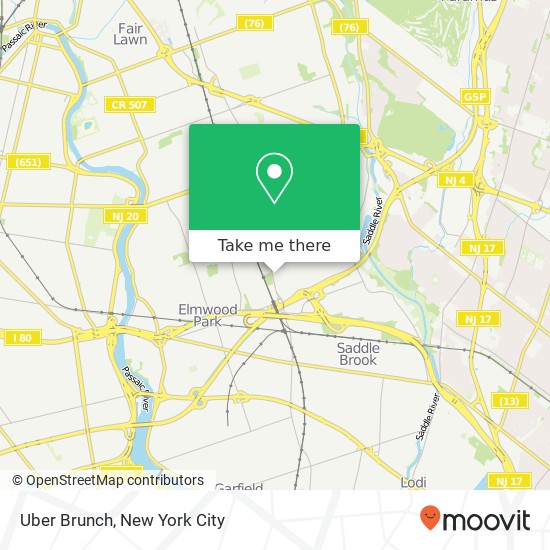 Uber Brunch map