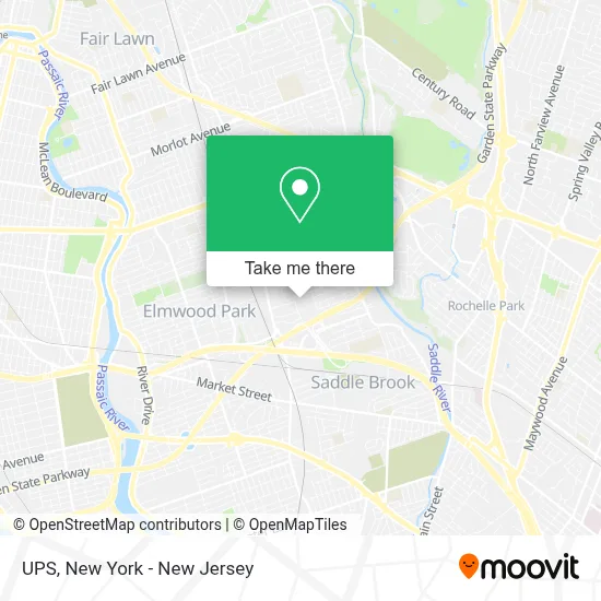 UPS map