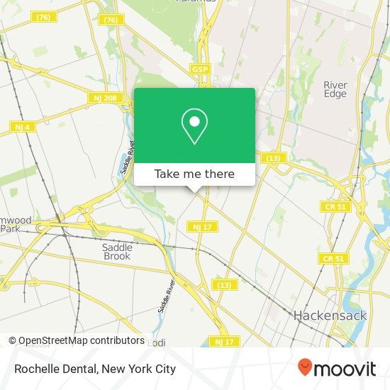 Rochelle Dental map