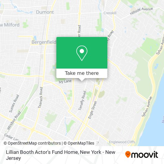 Lillian Booth Actor's Fund Home map