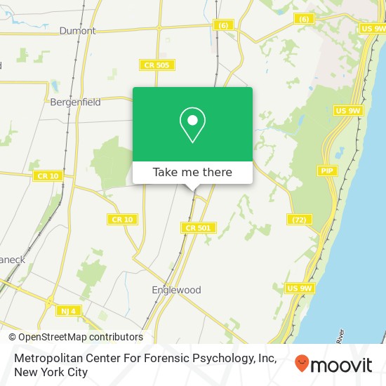 Mapa de Metropolitan Center For Forensic Psychology, Inc