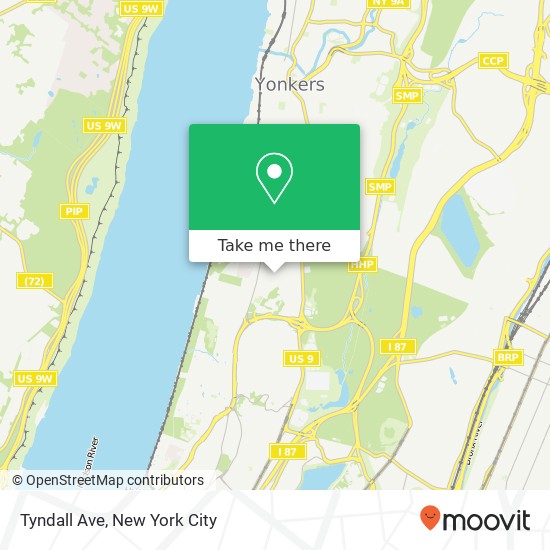 Mapa de Tyndall Ave