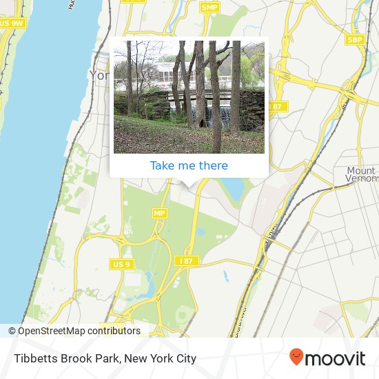 Mapa de Tibbetts Brook Park