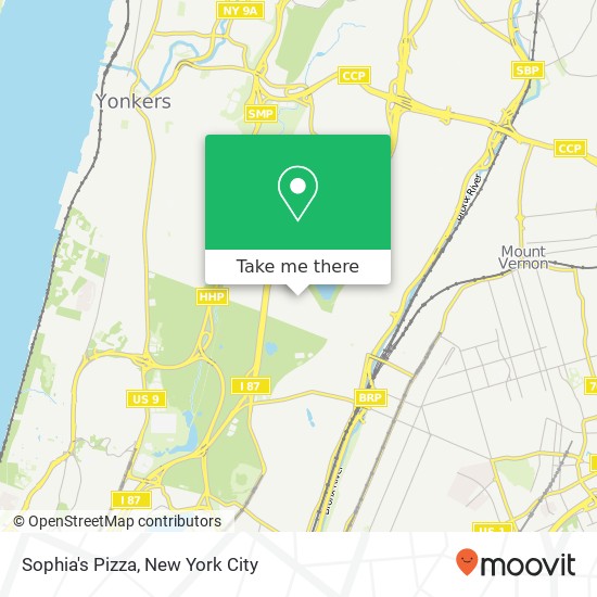 Sophia's Pizza map