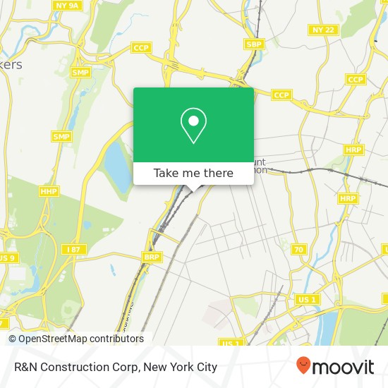 R&N Construction Corp map
