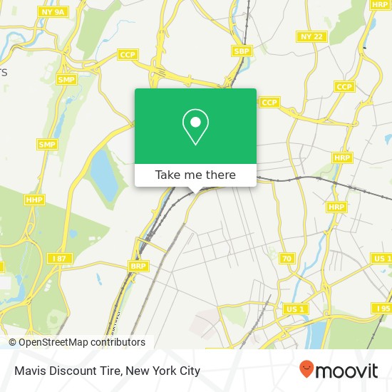 Mapa de Mavis Discount Tire