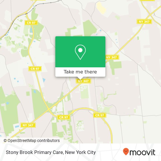 Stony Brook Primary Care map
