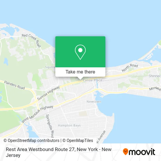 Mapa de Rest Area Westbound Route 27