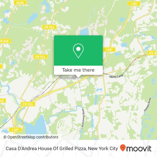 Mapa de Casa D'Andrea House Of Grilled Pizza