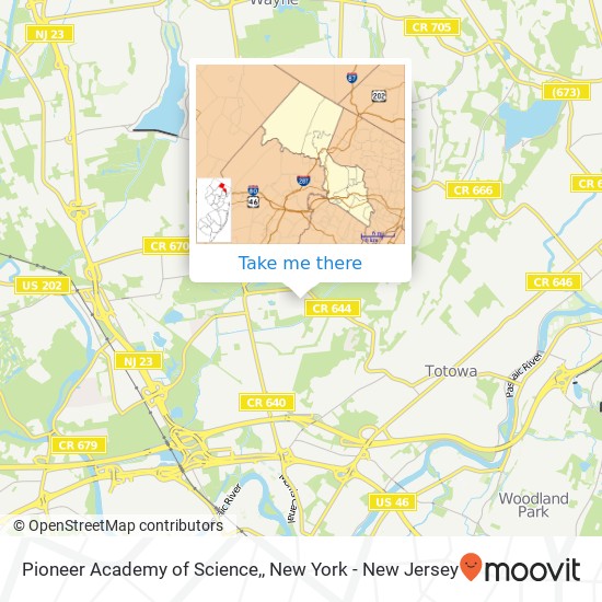 Pioneer Academy of Science, map