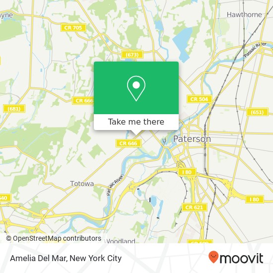 Mapa de Amelia Del Mar