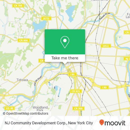 Mapa de NJ Community Development Corp.