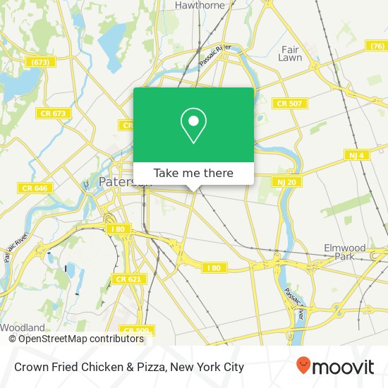 Crown Fried Chicken & Pizza map