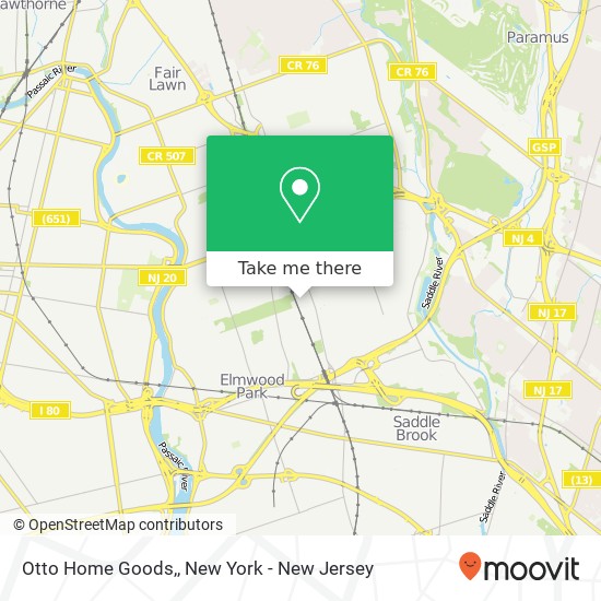 Mapa de Otto Home Goods,