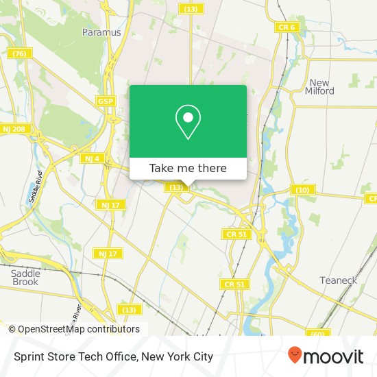 Mapa de Sprint Store Tech Office