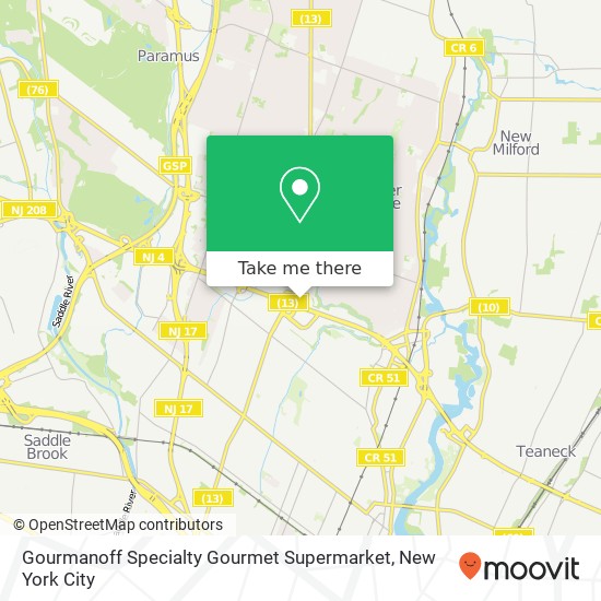 Mapa de Gourmanoff Specialty Gourmet Supermarket