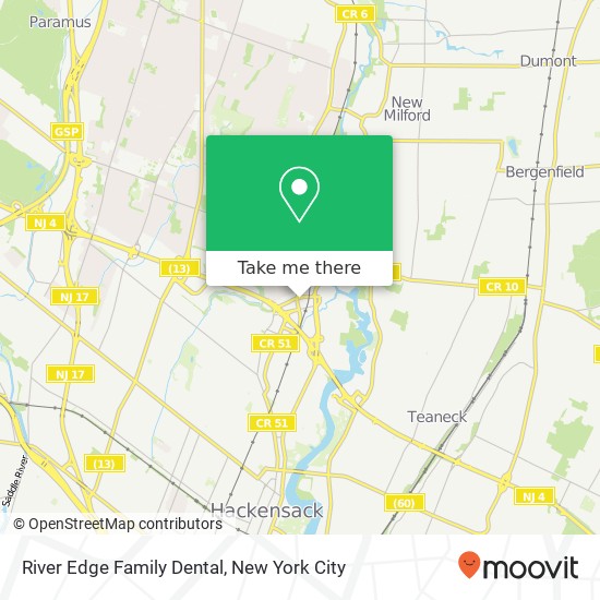 Mapa de River Edge Family Dental