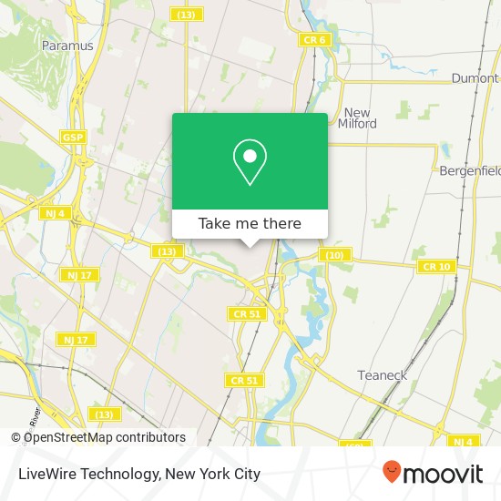 Mapa de LiveWire Technology
