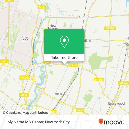 Holy Name MS Center map