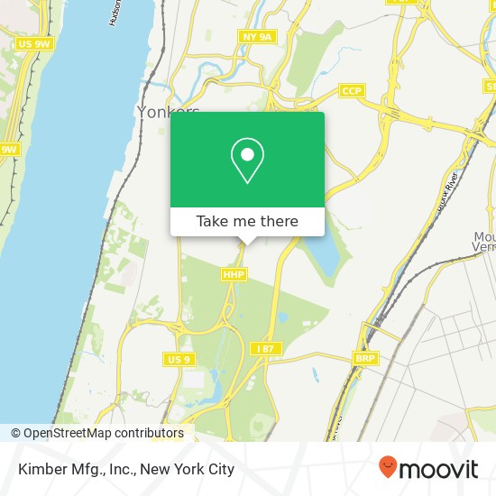Kimber Mfg., Inc. map