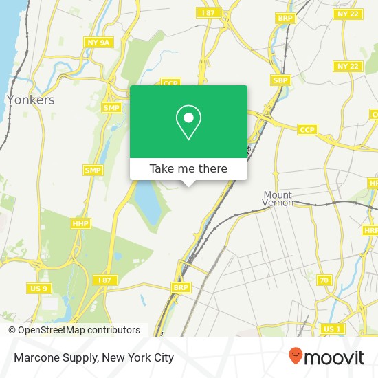Mapa de Marcone Supply