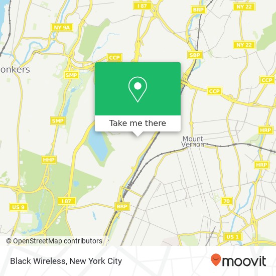 Black Wireless map