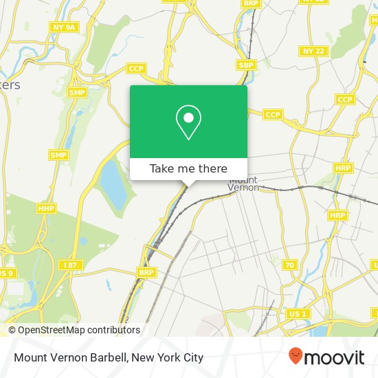 Mapa de Mount Vernon Barbell