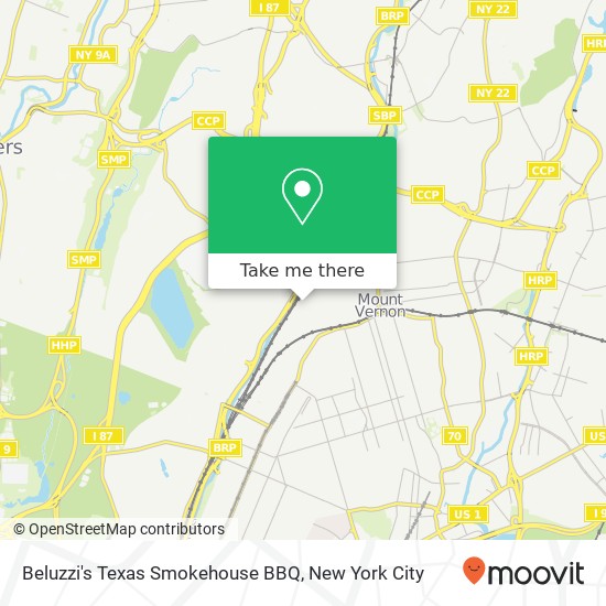 Mapa de Beluzzi's Texas Smokehouse BBQ