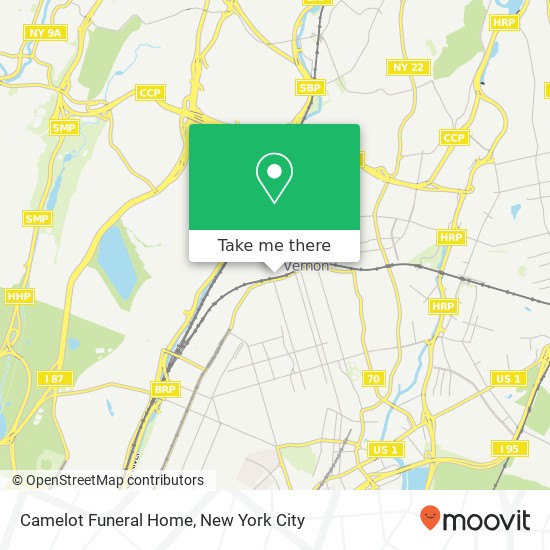 Mapa de Camelot Funeral Home