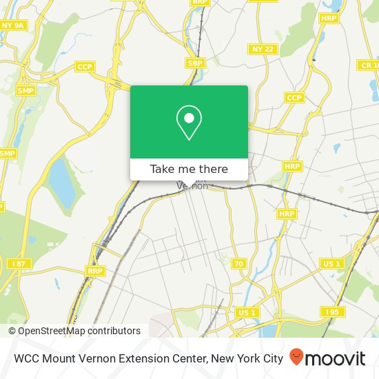 Mapa de WCC Mount Vernon Extension Center