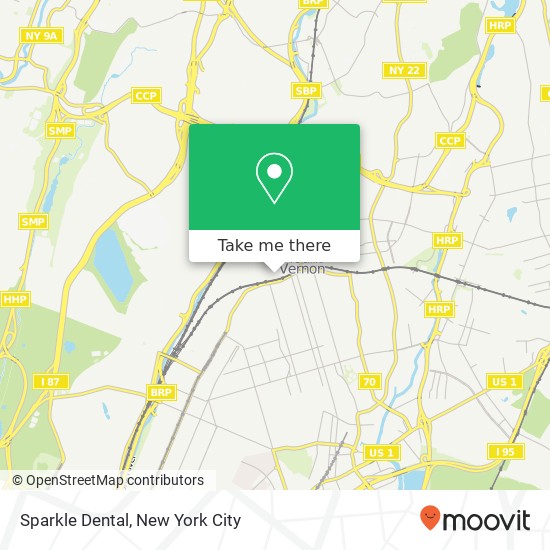 Mapa de Sparkle Dental