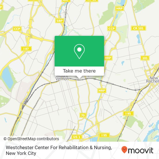 Westchester Center For Rehabilitation & Nursing map