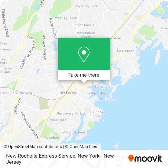 New Rochelle Express Service map