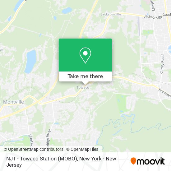 Mapa de NJT - Towaco Station (MOBO)