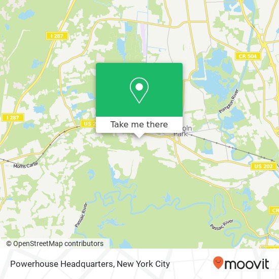 Powerhouse Headquarters map