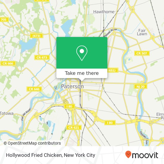 Hollywood Fried Chicken map