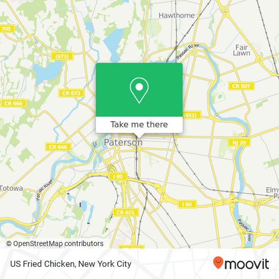US Fried Chicken map