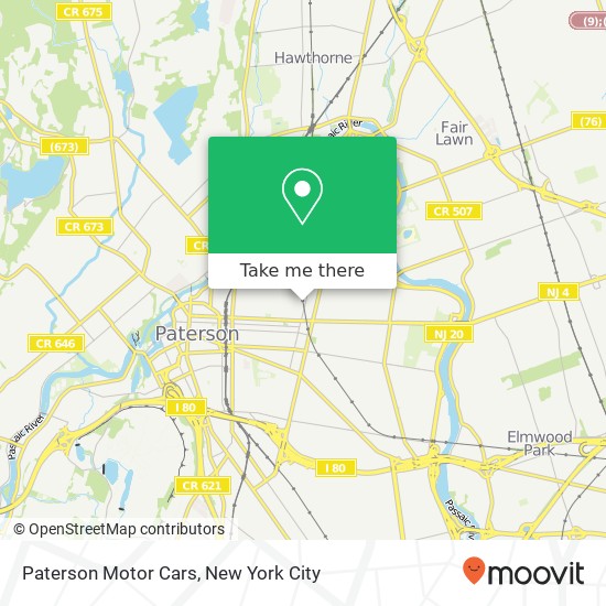 Paterson Motor Cars map