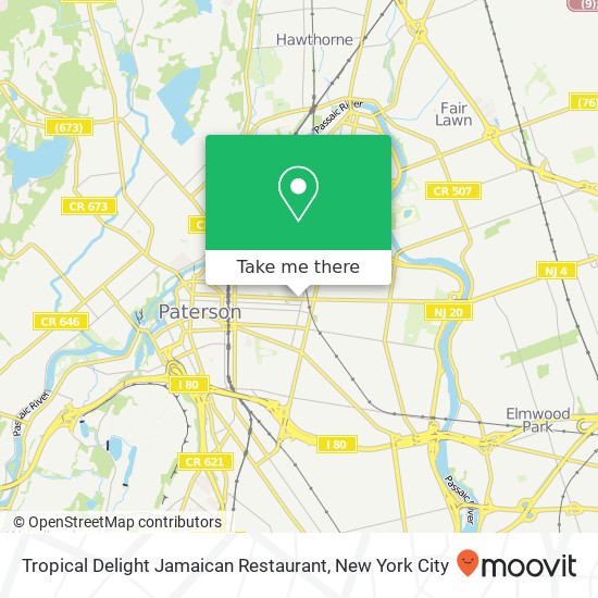 Mapa de Tropical Delight Jamaican Restaurant