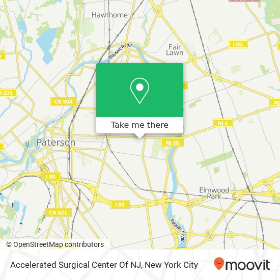 Mapa de Accelerated Surgical Center Of NJ