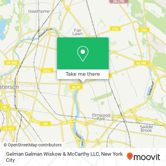 Mapa de Gelman Gelman Wiskow & McCarthy LLC